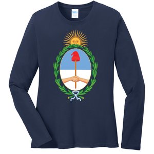 Coat Of Arms Of Argentina Ladies Long Sleeve Shirt