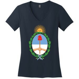 Coat Of Arms Of Argentina Women's V-Neck T-Shirt