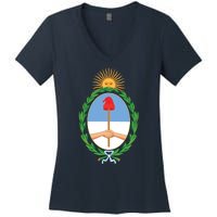 Coat Of Arms Of Argentina Women's V-Neck T-Shirt