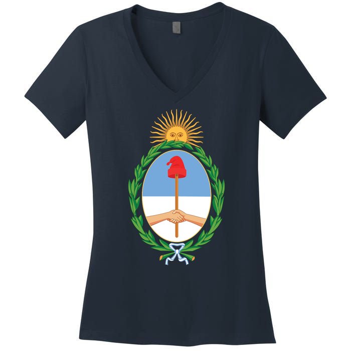 Coat Of Arms Of Argentina Women's V-Neck T-Shirt