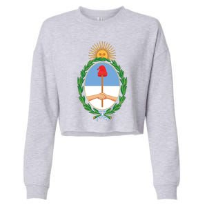 Coat Of Arms Of Argentina Cropped Pullover Crew