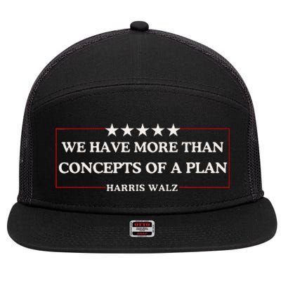 Concepts Of A Plan Harris Walz 2024 Kamala 47 7 Panel Mesh Trucker Snapback Hat