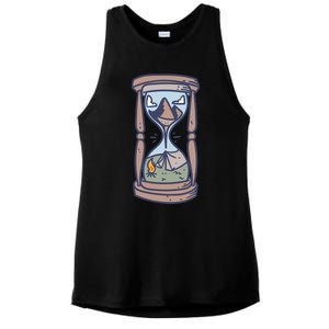 Camping Outdoor Adventure | Night Campfire Ladies PosiCharge Tri-Blend Wicking Tank