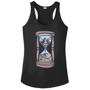 Camping Outdoor Adventure | Night Campfire Ladies PosiCharge Competitor Racerback Tank