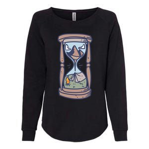 Camping Outdoor Adventure | Night Campfire Womens California Wash Sweatshirt