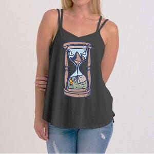 Camping Outdoor Adventure | Night Campfire Women's Strappy Tank