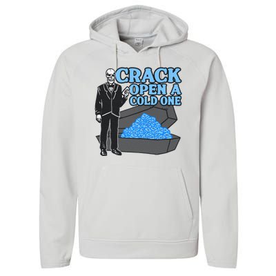 Crack Open A Cold One Performance Fleece Hoodie