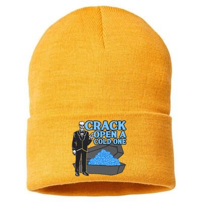 Crack Open A Cold One Sustainable Knit Beanie