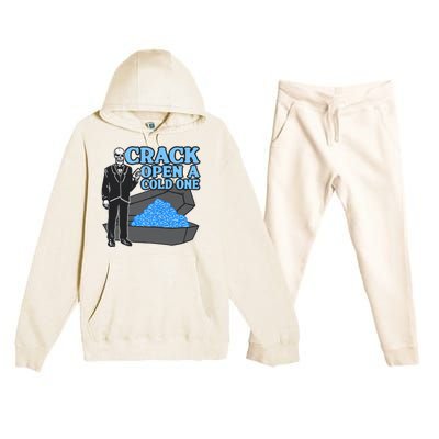 Crack Open A Cold One Premium Hooded Sweatsuit Set