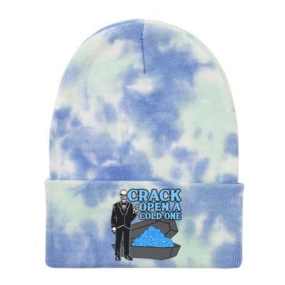 Crack Open A Cold One Tie Dye 12in Knit Beanie