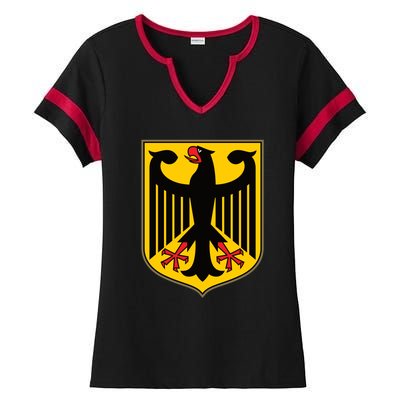 Coat Of Arms Of Germany | German Eagle Ladies Halftime Notch Neck Tee