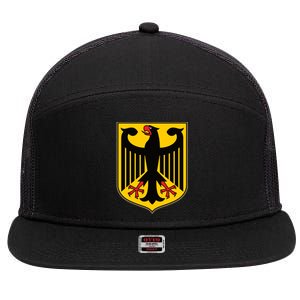 Coat Of Arms Of Germany | German Eagle 7 Panel Mesh Trucker Snapback Hat