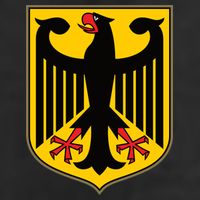 Coat Of Arms Of Germany | German Eagle 7 Panel Mesh Trucker Snapback Hat
