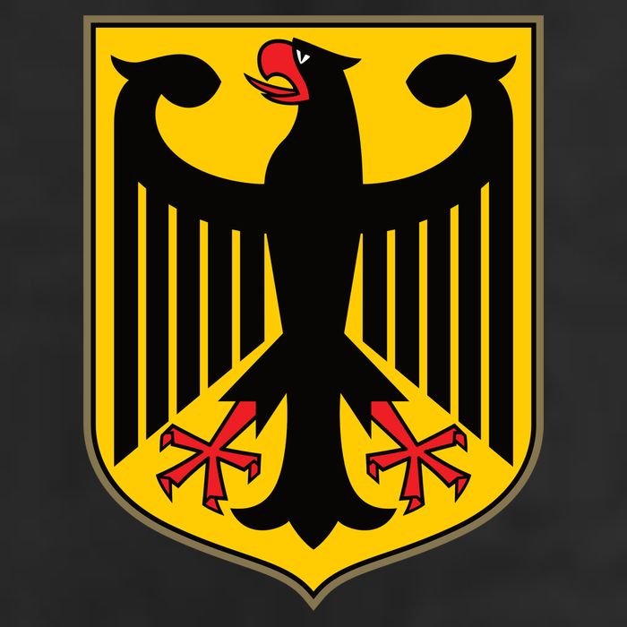 Coat Of Arms Of Germany | German Eagle 7 Panel Mesh Trucker Snapback Hat