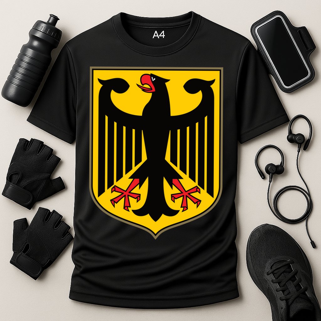 Coat Of Arms Of Germany | German Eagle Cooling Performance Crew T-Shirt