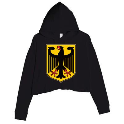 Coat Of Arms Of Germany | German Eagle Crop Fleece Hoodie