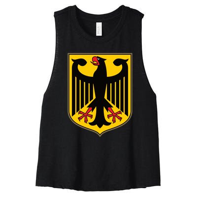 Coat Of Arms Of Germany | German Eagle Women's Racerback Cropped Tank