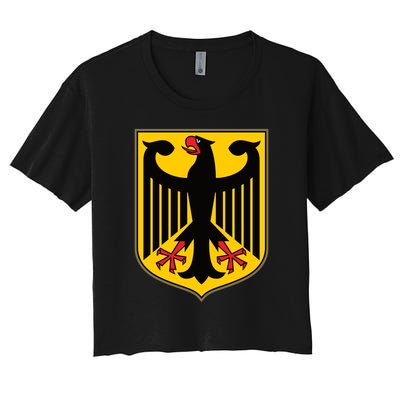 Coat Of Arms Of Germany | German Eagle Women's Crop Top Tee