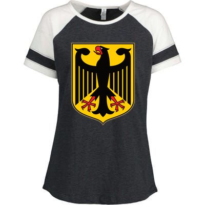 Coat Of Arms Of Germany | German Eagle Enza Ladies Jersey Colorblock Tee