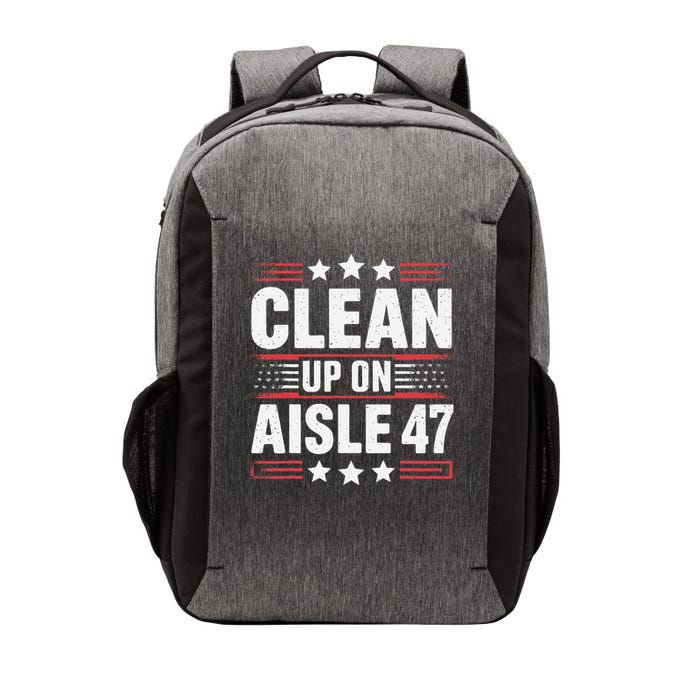 Clean On Aisle 47 Impeach Trump Funny Patriotic President Vector Backpack