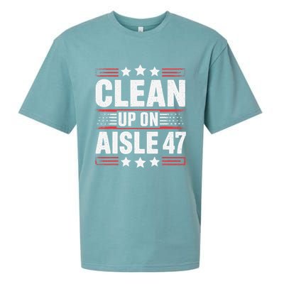 Clean On Aisle 47 Impeach Trump Funny Patriotic President Sueded Cloud Jersey T-Shirt