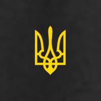 Coat Of Arms Of Ukraine Emblem Small Chest Print 7 Panel Mesh Trucker Snapback Hat