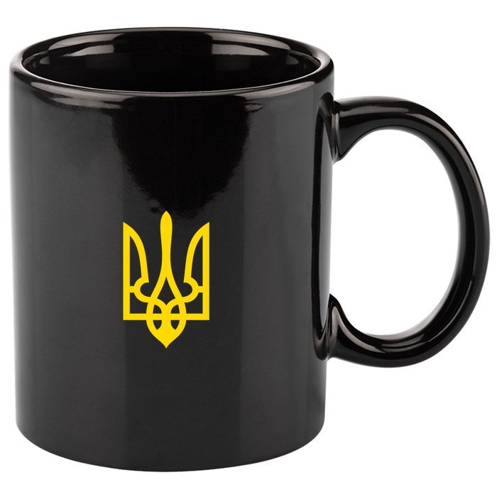 Coat Of Arms Of Ukraine Emblem Small Chest Print 11oz C Handle Ceramic Mug