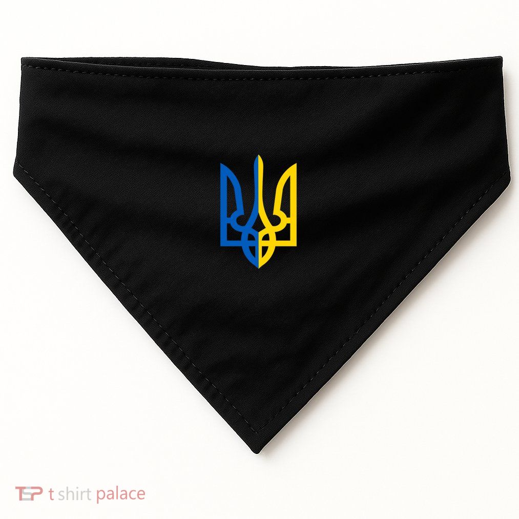 Coat Of Arms Of Ukraine Emblem Chest Print USA-Made Doggie Bandana