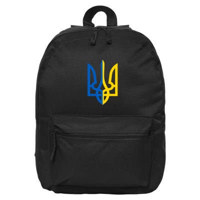 Coat Of Arms Of Ukraine Emblem Chest Print 16 in Basic Backpack