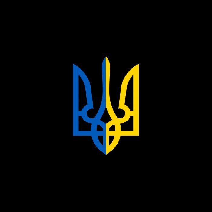 Coat Of Arms Of Ukraine Emblem Chest Print Cooling Performance Long Sleeve Crew