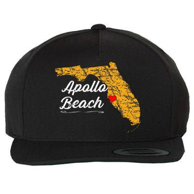 City Of APOLLO BEACH FLORIDA Vacation Souvenir Wool Snapback Cap