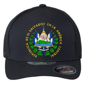 Coat Of Arms Of El Salvador Salvadoran Flexfit Unipanel Trucker Cap