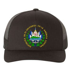 Coat Of Arms Of El Salvador Salvadoran Yupoong Adult 5-Panel Trucker Hat