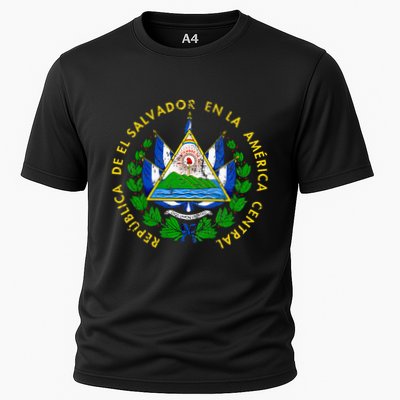Coat Of Arms Of El Salvador Salvadoran Performance Shirt