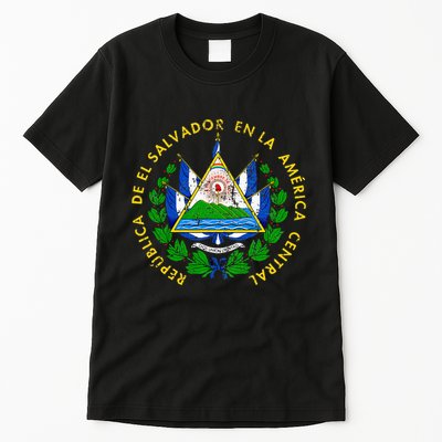 Coat Of Arms Of El Salvador Salvadoran Tall T-Shirt