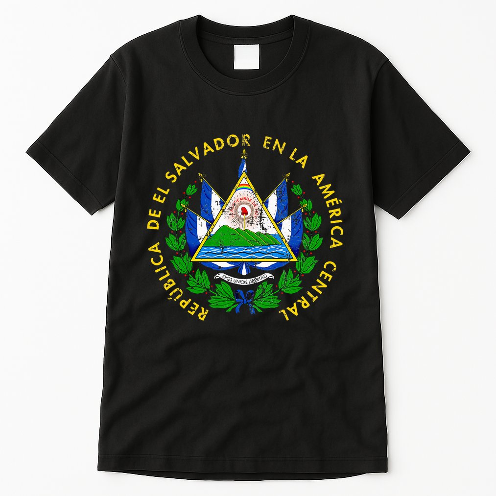 Coat Of Arms Of El Salvador Salvadoran Tall T-Shirt