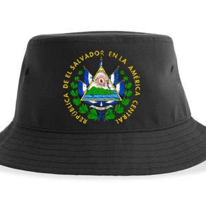 Coat Of Arms Of El Salvador Salvadoran Sustainable Bucket Hat