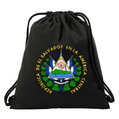 Coat Of Arms Of El Salvador Salvadoran Drawstring Bag