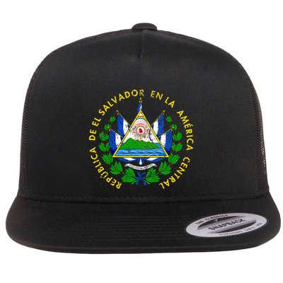 Coat Of Arms Of El Salvador Salvadoran Flatbill Hat