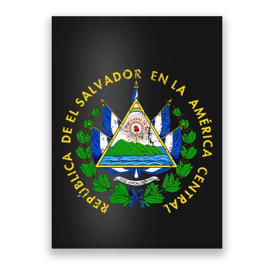 Coat Of Arms Of El Salvador Salvadoran Poster