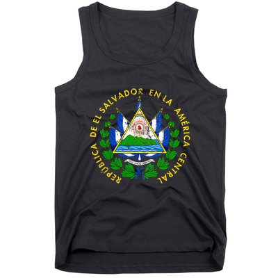 Coat Of Arms Of El Salvador Salvadoran Tank Top