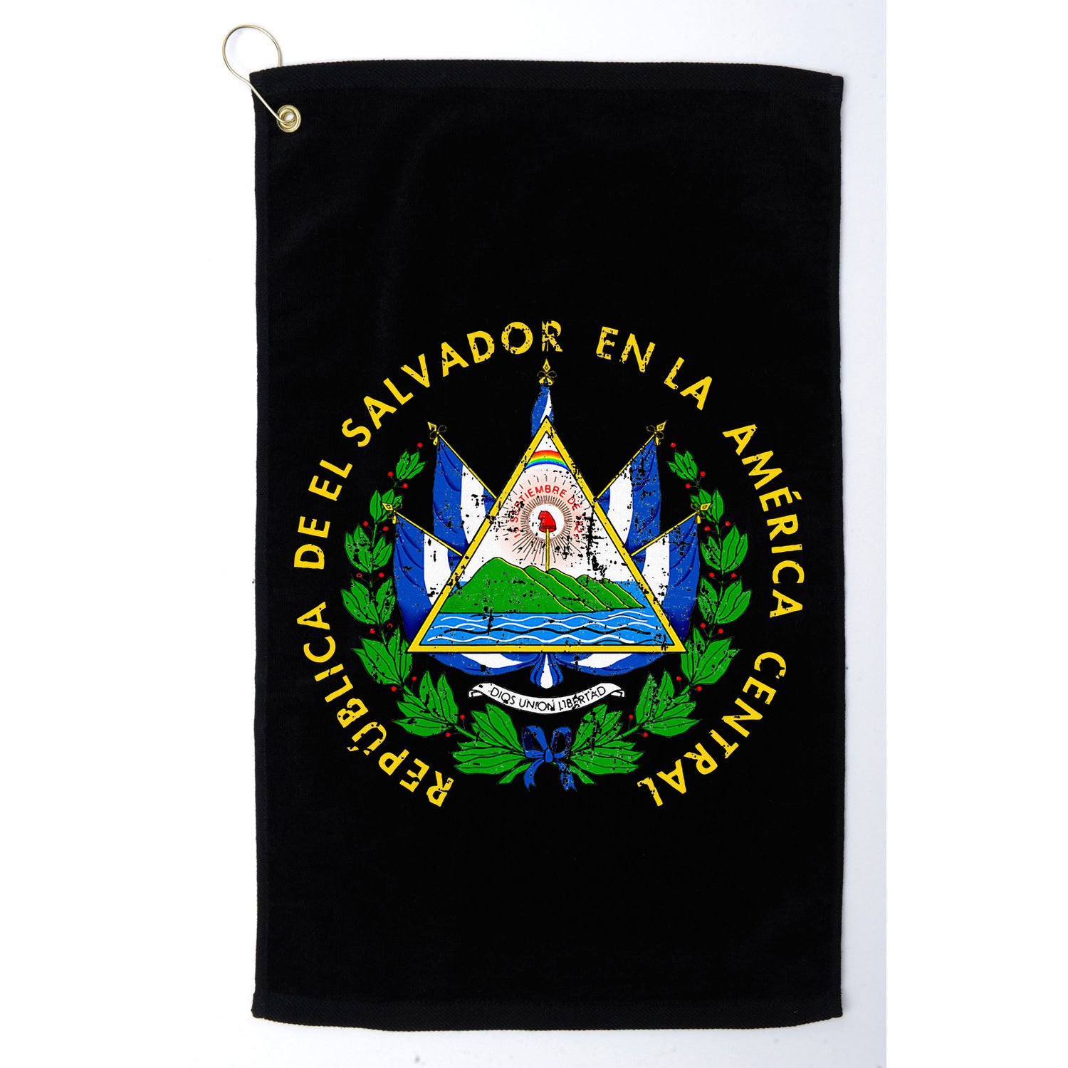 Coat Of Arms Of El Salvador Salvadoran Golf Towel