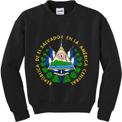 Coat Of Arms Of El Salvador Salvadoran Kids Sweatshirt