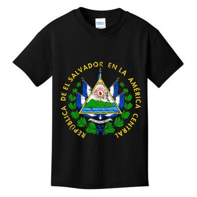 Coat Of Arms Of El Salvador Salvadoran Kids T-Shirt