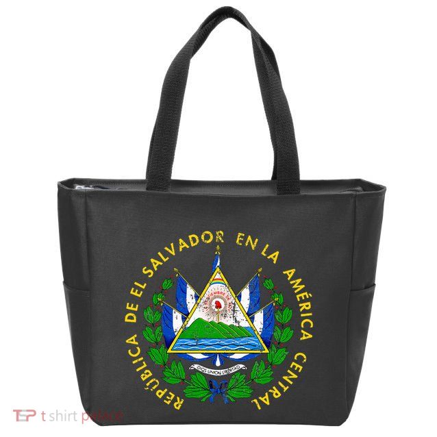 Coat Of Arms Of El Salvador Salvadoran Zip Tote Bag