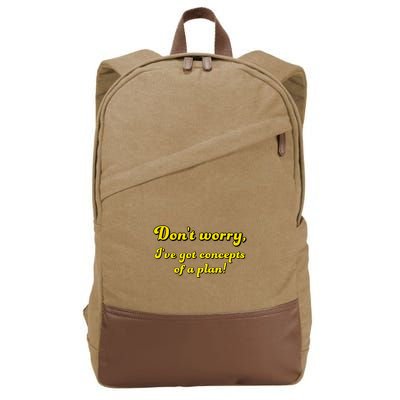 Concepts Of A Plan Trump Debate Line Weird Quote Cotton Canvas Backpack