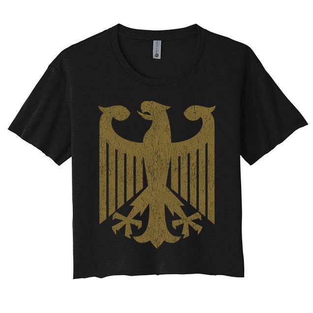 Coat Of Arms Germany | German Eagle Gold Souvenir Crop Top