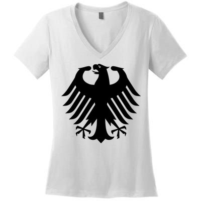 Coat Of Arms Of Germany | German Eagle Women's V-Neck T-Shirt