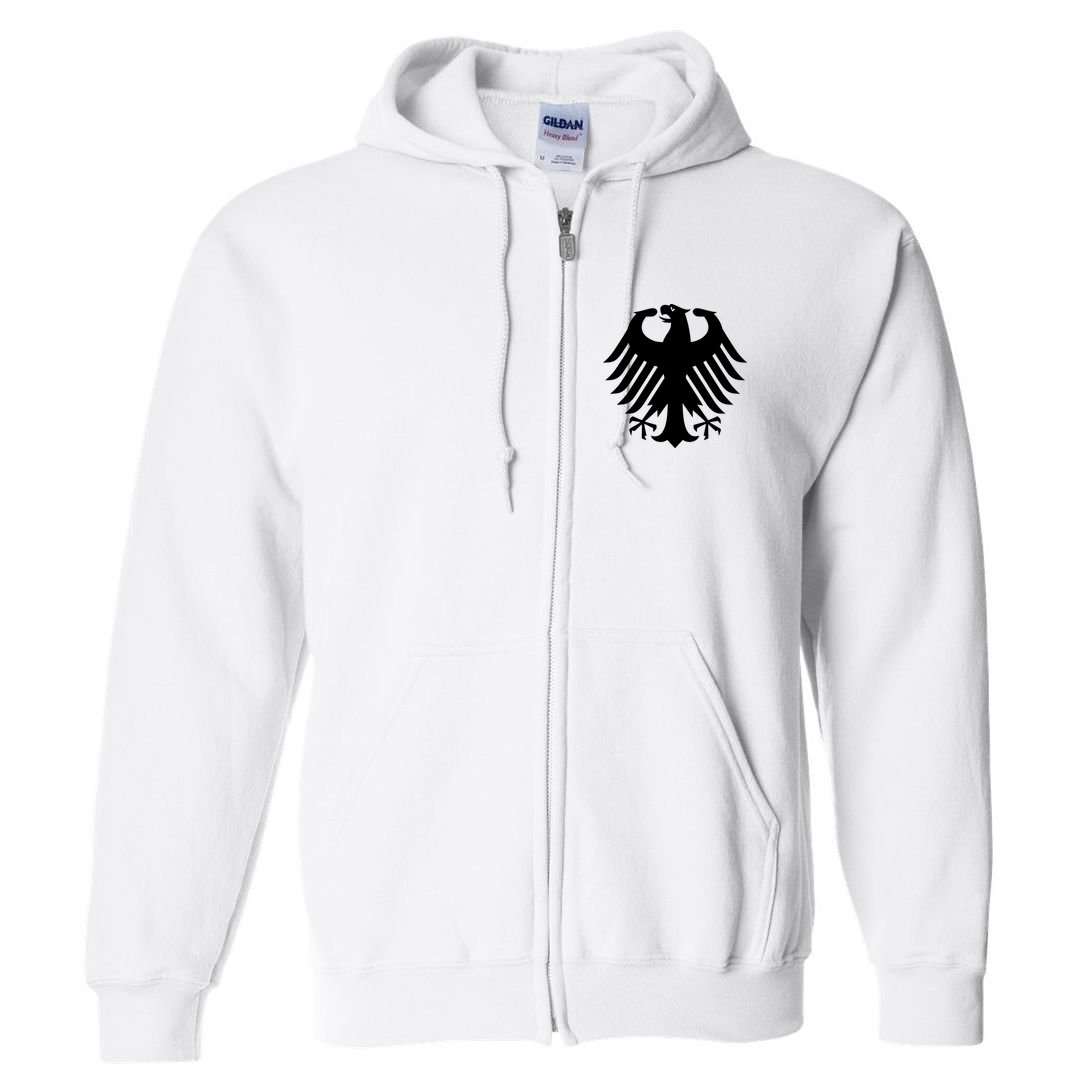 Coat Of Arms Of Germany | German Eagle Full Zip Hoodie
