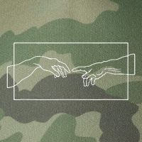 Creation Of Adam Hands Legacy Tie Dye Trucker Hat